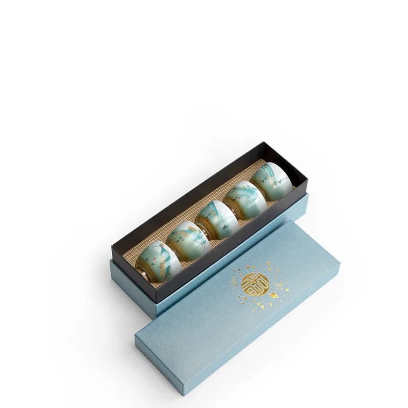 Ceramic Kungfu Tea Bowl Glazed Tea Cups Pu'er Master Cup 75ml Kitchen Teaware Household Tea Set Accessories Tea Cup Set